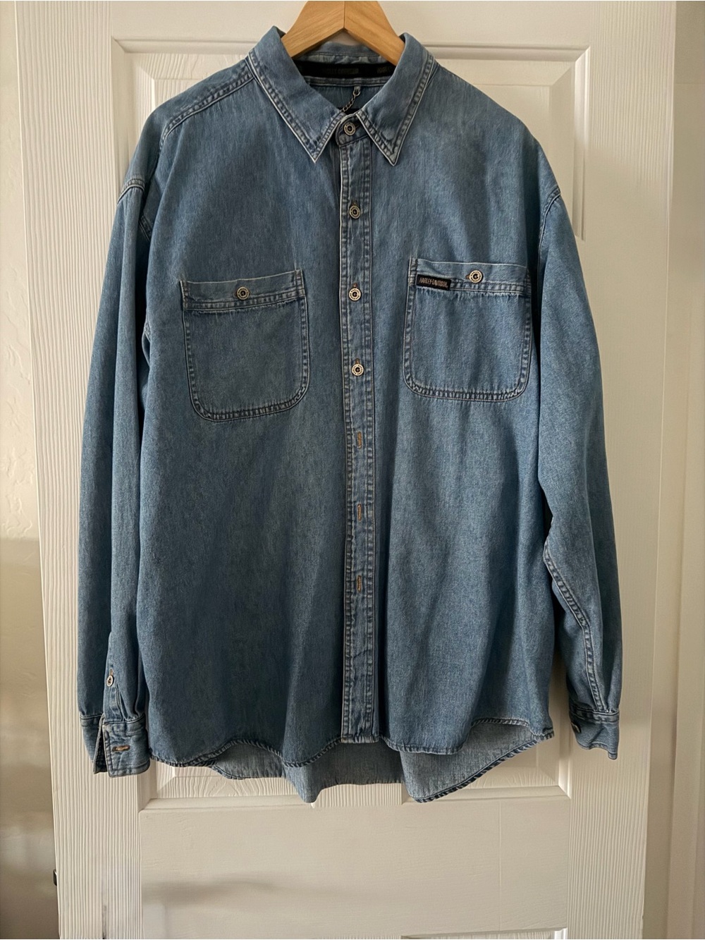 Harley Davidson men’s denim shirt